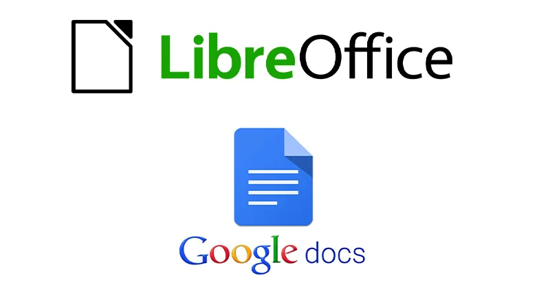 Image, photo représentant le logo de l'outil de traitement de texte : Libre Office Writer, Google Docs.