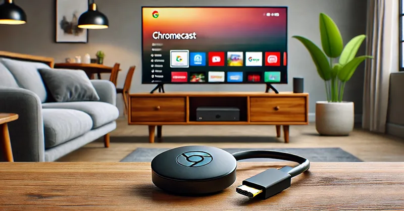 Image, photo de Chromecast avec un écran plat.