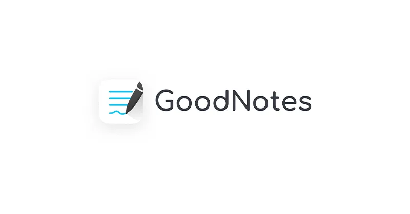 Image, photo représentant le logo de GoodNotes, une application de carnet de notes numériques.