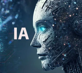 Intelligence Artificielle : image, photo représentant IA, un robot.