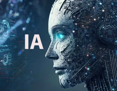 Intelligence Artificielle : image, photo représentant IA, un robot.