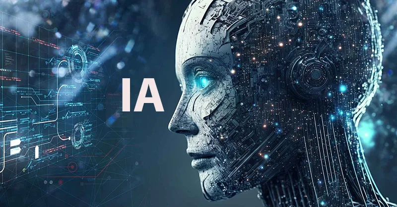 Intelligence Artificielle : image, photo représentant IA, un robot.