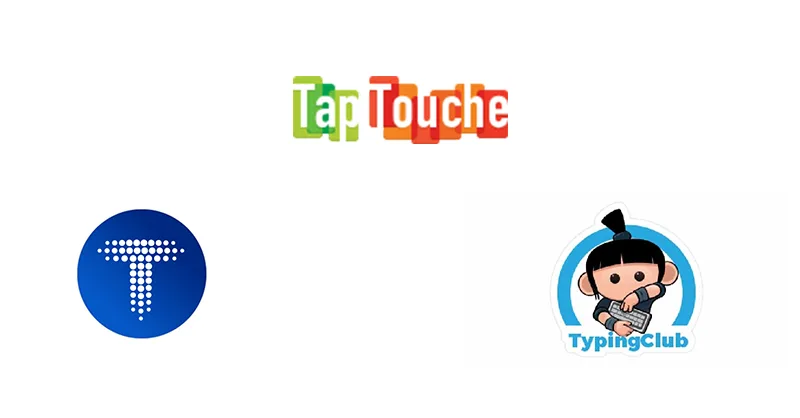 Dactylographie : Image, photo représentant des logo de logiciel dactylographique :  Tap'Touche, TypingMaster, TypingClub