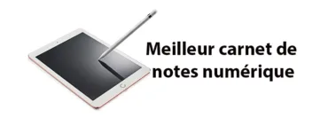 Image, photo représentant un tablette, un stylet représentant le carnet de notes numérique.
