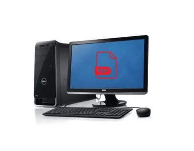 Lecteur PDF : image, photo d'un ordinateur ouvert avec un logo représentant un PDF.