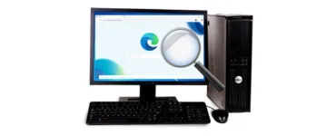 Microsoft edge : image, photo d'un écran d'ordinateur ou un navigateur ouvert avec l'interface Edge visible.