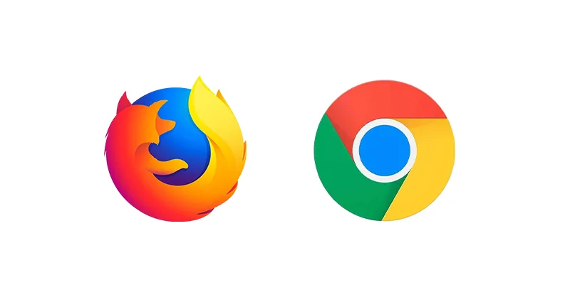 Essentiel pour pc : Image, photo représentant le logo de Mozilla Firefox, Chrome.