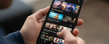 YouTube Shorts : image, photo affichant la main d'une personne tenant un smartphone montrant une interface YouTube Shorts.