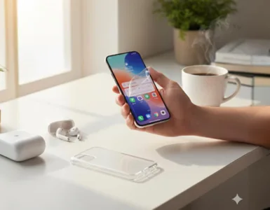 Comment bien configurer son nouveau téléphone : image ou photo d'une main tenant un smartphone.