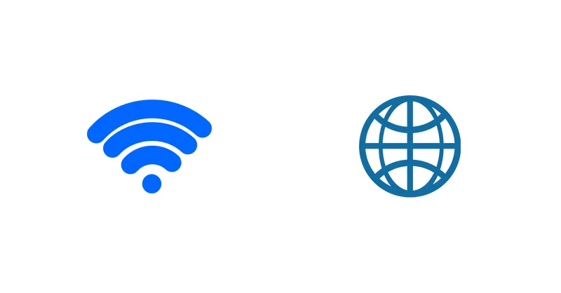 Image, photo représentant le logo de Wi-fi et Internet.