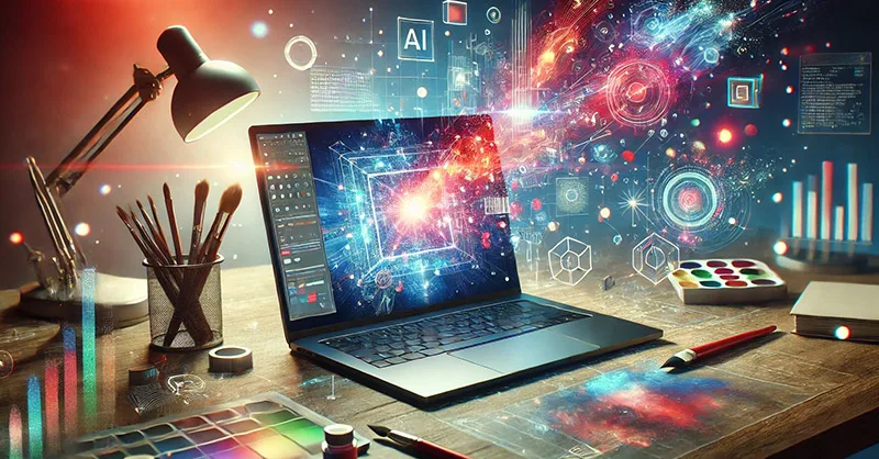 Générer des images : l’outil que personne n’utilise : image ou photo écran d’ordinateur moderne affichant une image générée par intelligence artificielle.