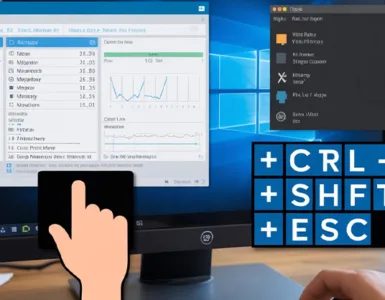 Gestionnaire des tâches : image ou photo d'un écran d’ordinateur ou un fond d’écran Windows affichant le gestionnaire des tâches ouvert.