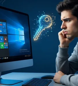 Windows non activé : image ou photo d'un écran écran d’ordinateur avec Windows affiché. Dans le coin inférieur droit, on voit le message flou “Activer Windows / Windows non activé”.